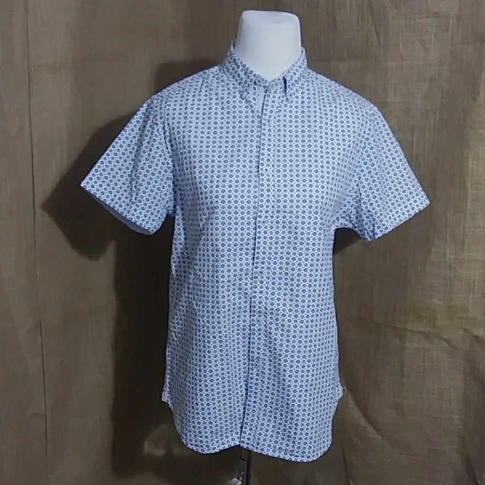 SALE - Denim and Flower Shirt Floral Print Ricky Singh Unisex